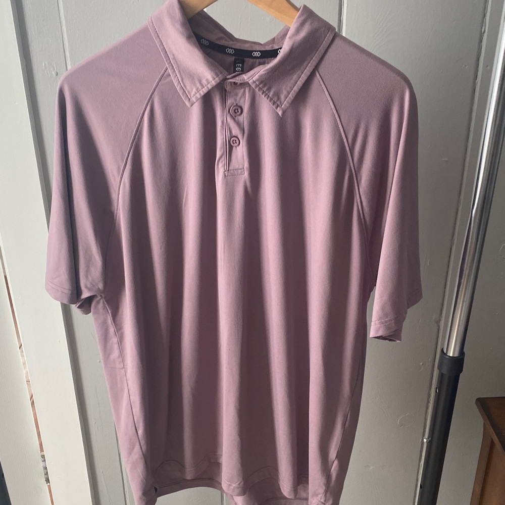 Leg3Nd Men's Legendary Performance Polo Shirt in Lavender